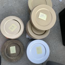 Plastic Charger Plates ( All Gold Chargers Gone) 