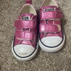 Toddler Sparkly Pink Converse 