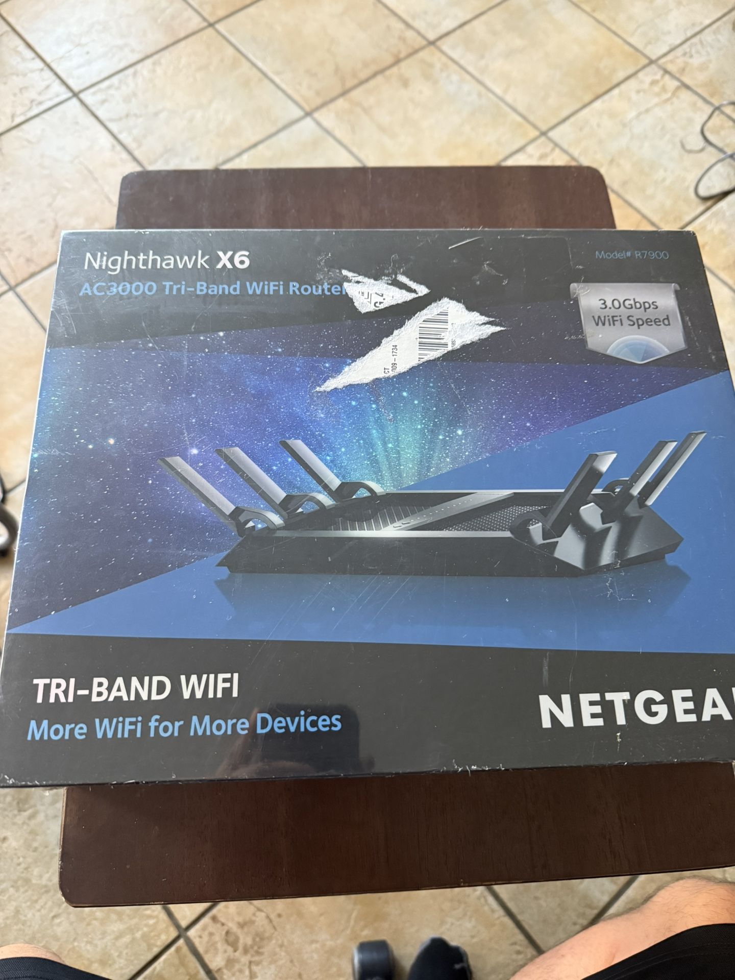 Netgear r7900 nighthawk x6 ac3000 router 