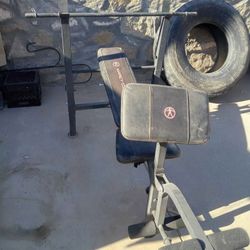 Marcy Adjustable Weight  Bench And Working Tire