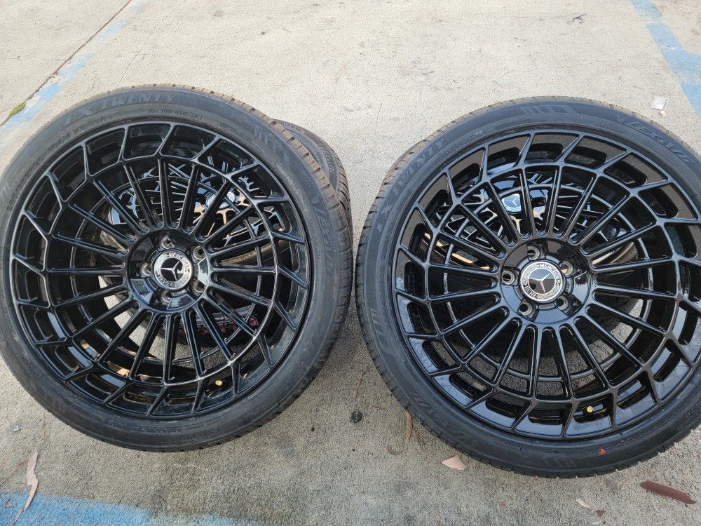 22" New Staggerd Wheels & New Tires For MERCEDES BENZ S560