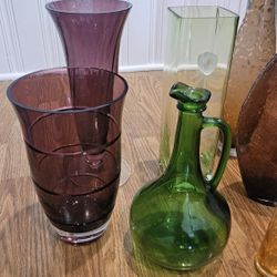 Assorted Glass Vases