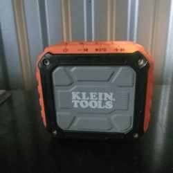 Klein Tools AEPJS1 Bluetooth Speaker, Wireless Portable Jobsite Speaker Plays Audio and Answers Calls Hands Free, IPX5, Worksite Ready