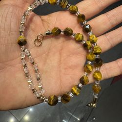 Natural Gem Stone Double Raw Bracelets/ Necklaces S