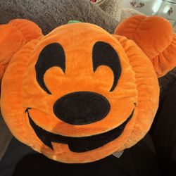 Disney's Mickey Mouse Decorative PUMPKIN Pillow New No Tags
