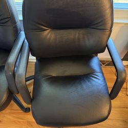 Hon Executive Black Faux Leather Office Chair 