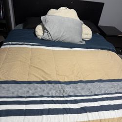 Bed Frame And Matters And Nightstand 