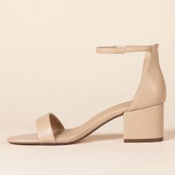 Amazon Essentials Women's Two Strap Heeled Sandal