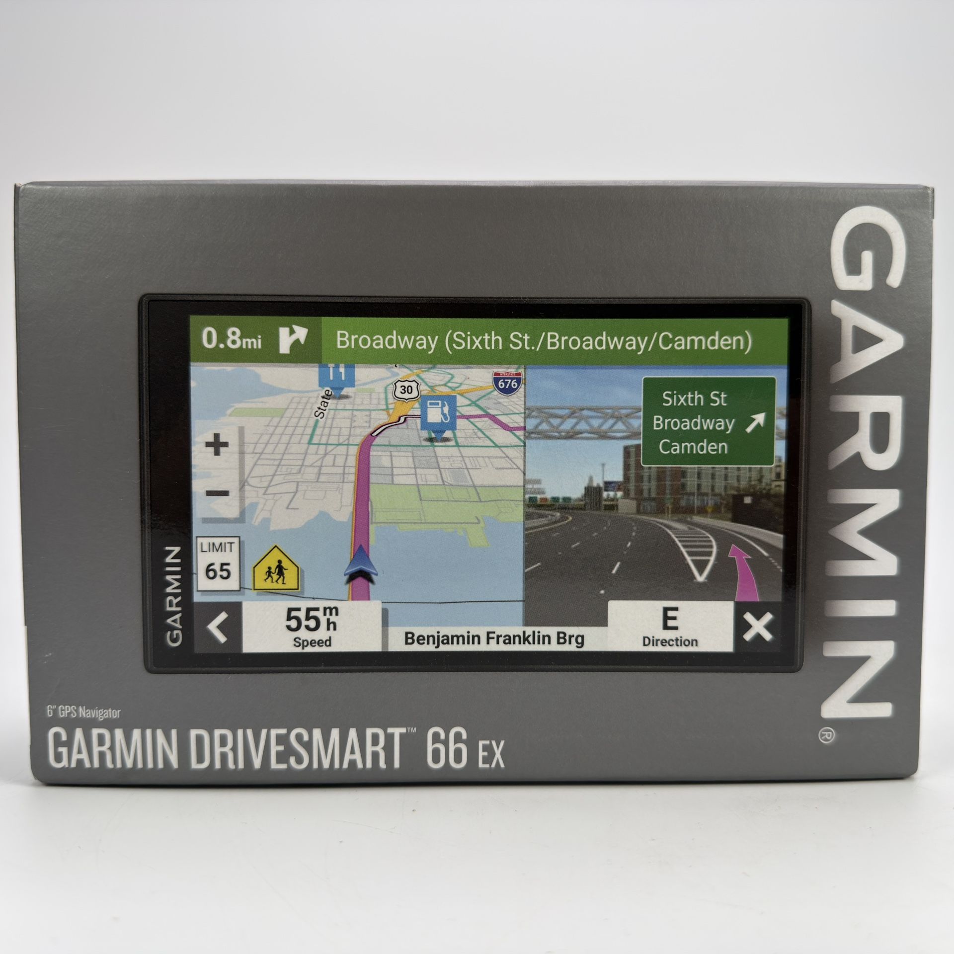 Garmin DriveSmart 66EX Car GPS Navigator 6" HD Display Bluetooth iPhone iPad