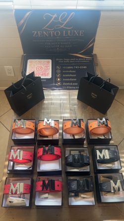 Belts brand new with box and bag size 30-36
