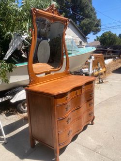 Vintage dresser and mirror