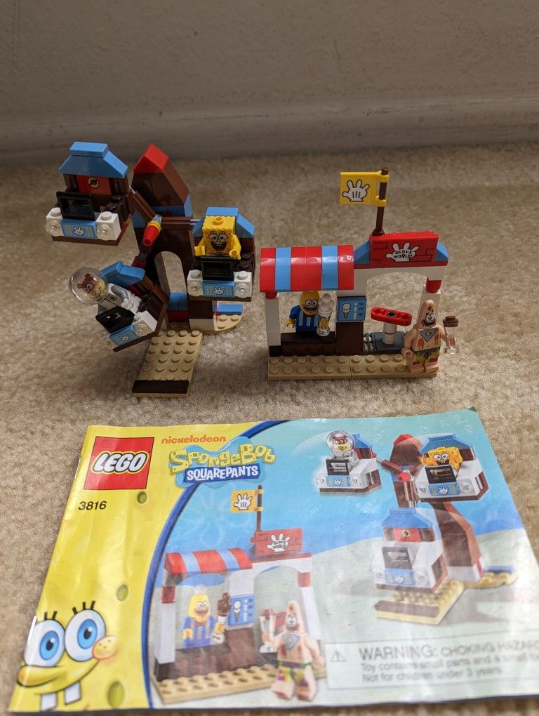 Lego 3816 SpongeBob SquarePants Glove World With Instructions