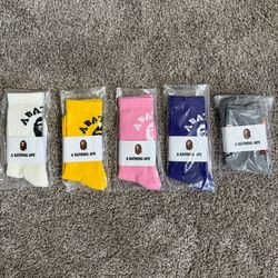 A Bathing Ape BAPE Socks *BRAND  NEW IN PLASTIC*