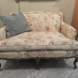 Adorable Floral Sitting Chair, Settee, Loveseat