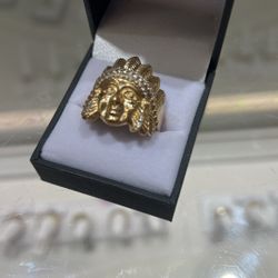 14k Gold Ring Diamond Sz 10 