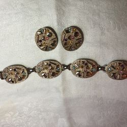 SarahCov Bracelet And Earrings Set