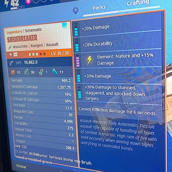 Fortnite Save The World Power !   Lvl 82 Siegebreaker For Sale In Los - fortnite save the world power lvl!    82 siegebreaker