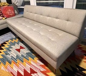 2 armless couch sofa