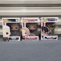 3 Funko Pop Anime Lot NEW, Aizen, Pakunoda, Batou
