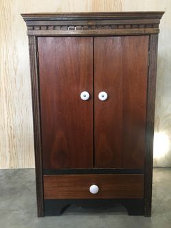 Antique cabinet with draw