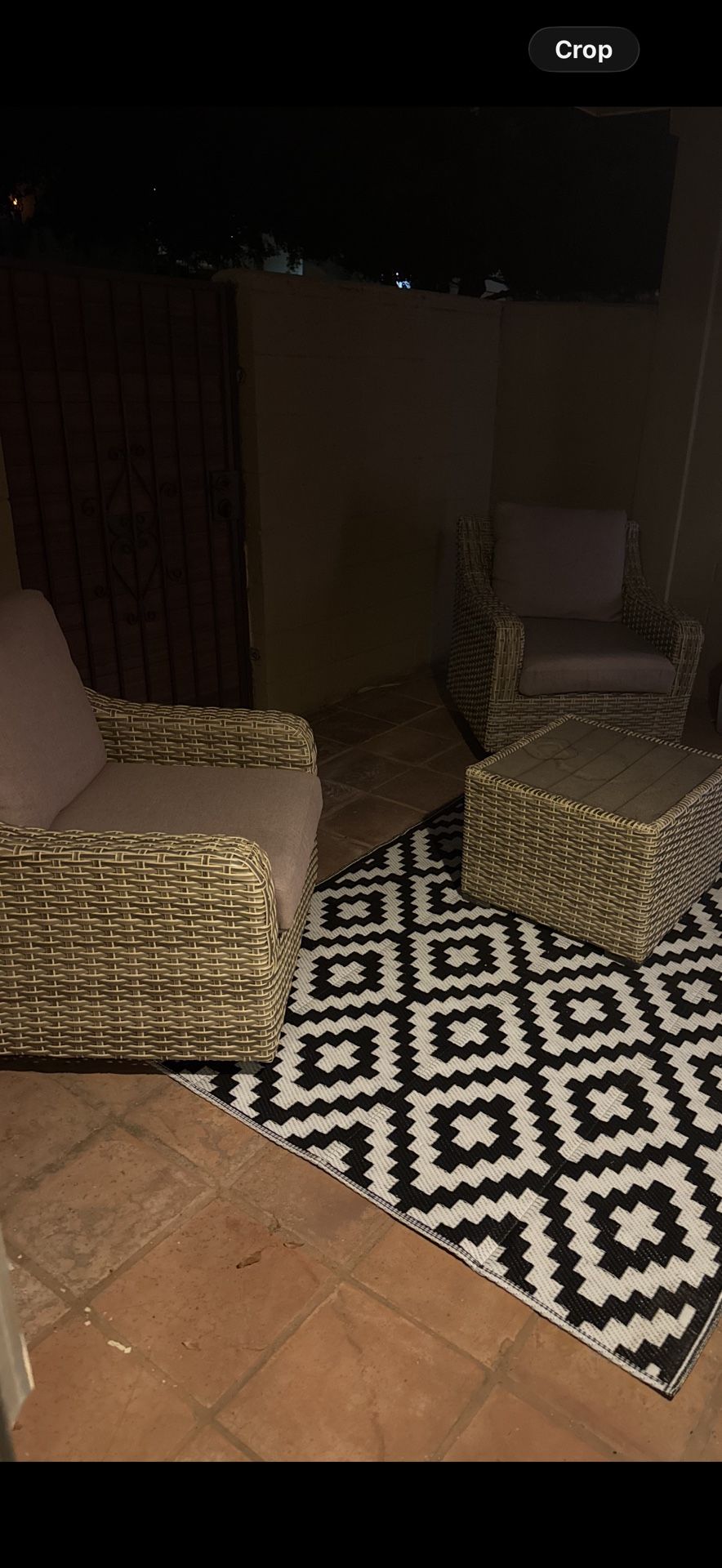 Patio Chairs & Side Table