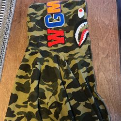Bape Hoodie First Camo Green