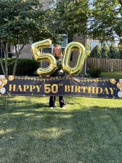 Happy 50th Birthday Banner