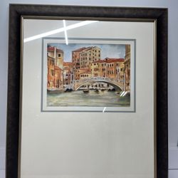 Art,  SAA,  Print, Italy,  Framed 24x28”