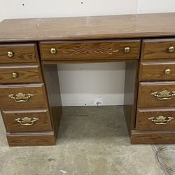 Medium Oak Single Desk