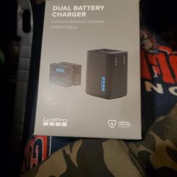 GoPro Dual Battery Charger With Batteries 