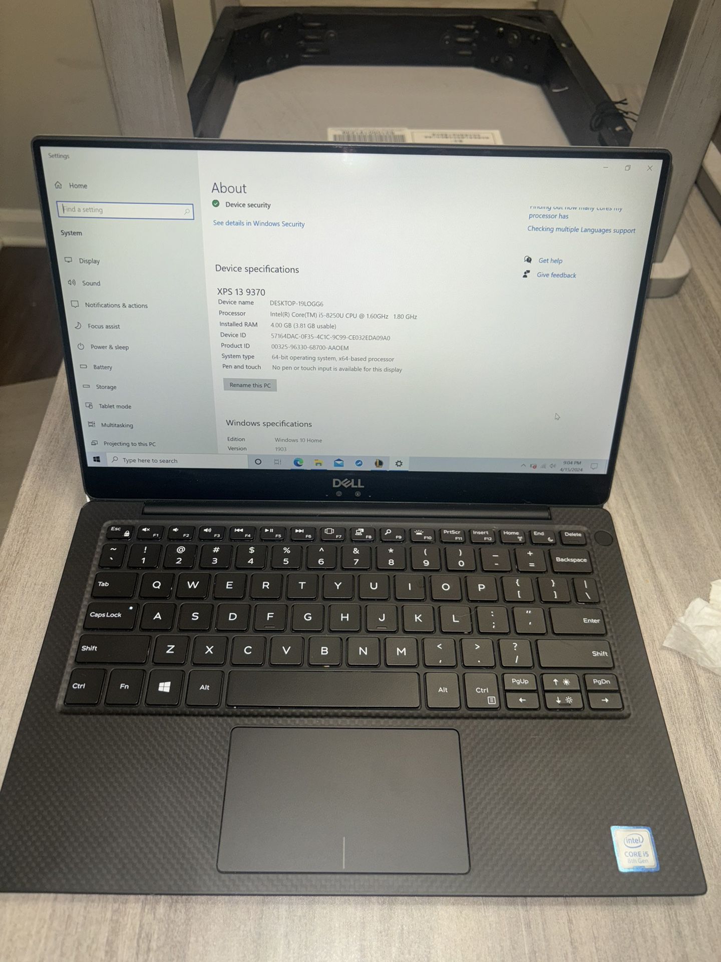 Dell Xps 9370 