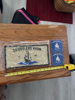 Bar mat with 2 coasters- New