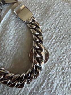 925 .Silver Cuban Link Chain Bracelet  $400 each one