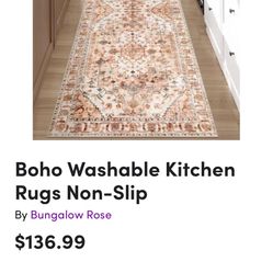 Bobo Kitchen Non-slip Rug