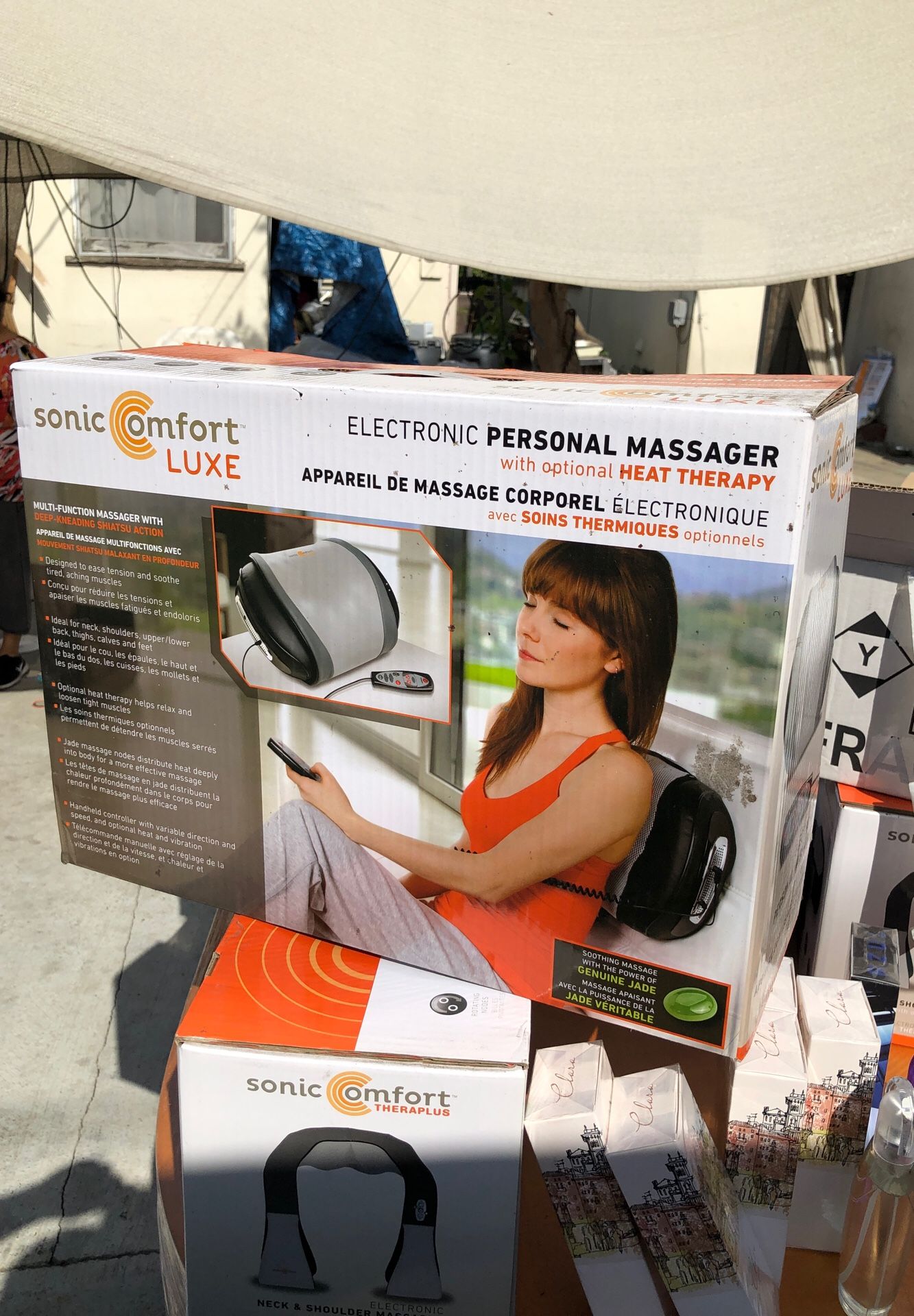 sonic comfort luxe electronic personal massager