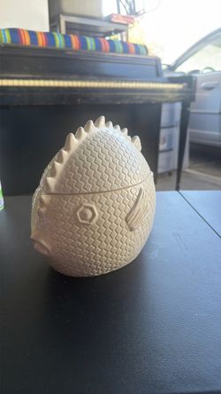 Ceramic Puffer Fish Cookie Jar