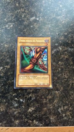 Right leg of the forbidden  card.
