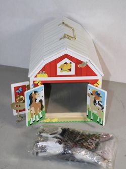 Melissa And Doug Wooden Farm Toy House