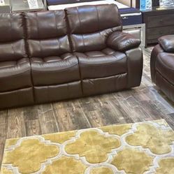 Summer Blowout Sale. Madrid Brown, Leather Reclining Sofa And Loveseat Now Only $899. Easy Finance Option. Same-Day Delivery.