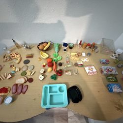 My Generation Or American Girl 18” Doll Kitchen Food Accessories Fruit Vegetables Deli Juice Eggs 