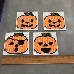 Pumpkin Coasters