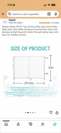 Top of Stairs Baby Gate