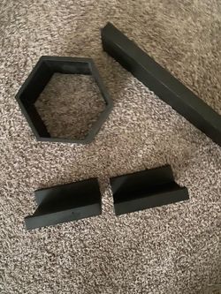 Black wall shelfs/decor