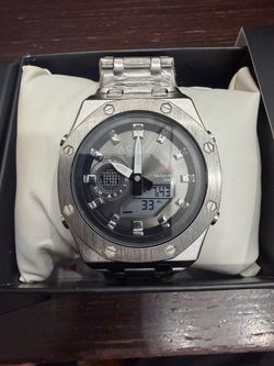 Activa Signal X Invicta Digital Unisex Watch - 45.5mm, Silver (ACWM303-001)