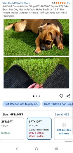 NINXANG Artificial Grass Astroturf Rug 6FTx10FT(60 Square FT)
