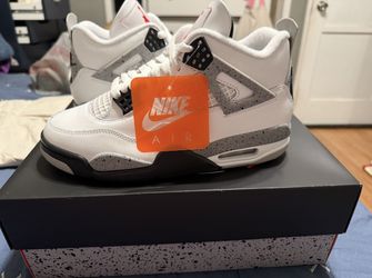 Air Jordan 4 White Cement