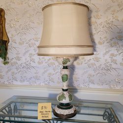 Antique Porcelain Hand-painted Table Lamp