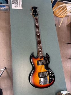 Vintage Kay K2B Teisco Japanese SG Bass Guitar 1960s Rare Vintage Instrument