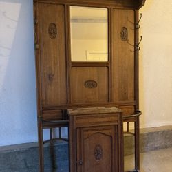 Antique Hall Tree 