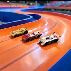 (Lot Of 3)Assorted Hot Wheels Street Beasts/Power Pistons/Concept/ Die-Cast 1:64. Based on a close visual assessment, these Hot Wheels cars are in use